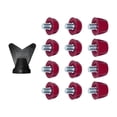 thumbnail image 1 of Pitycbo 12x Football Studs Replacement Spikes Screw in 7mm dark red, 1 of 9