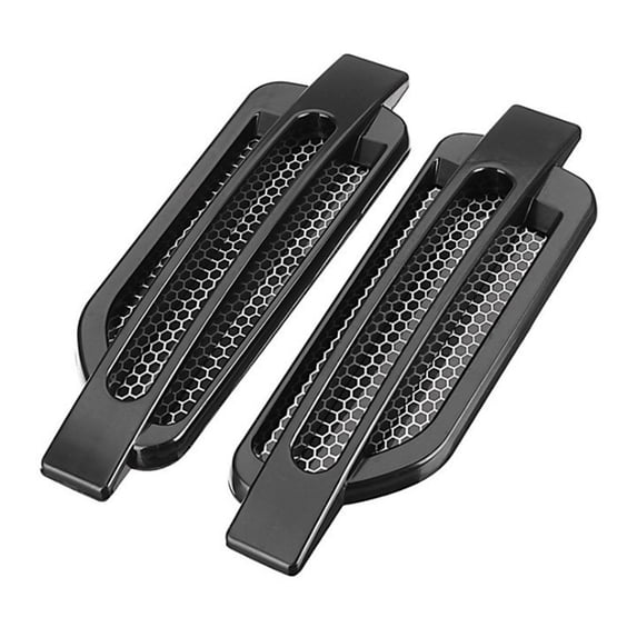 Pitycbo 2 Pieces Auto Side Vent Decor Car Vent Accessories Car Air Sticker black