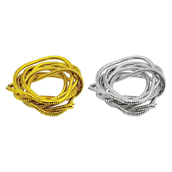 Pitycbo 2Pcs 1 Meter Braid Mylar Tube, Fly Tying Materials, 0.3cm Round Holographic Cord