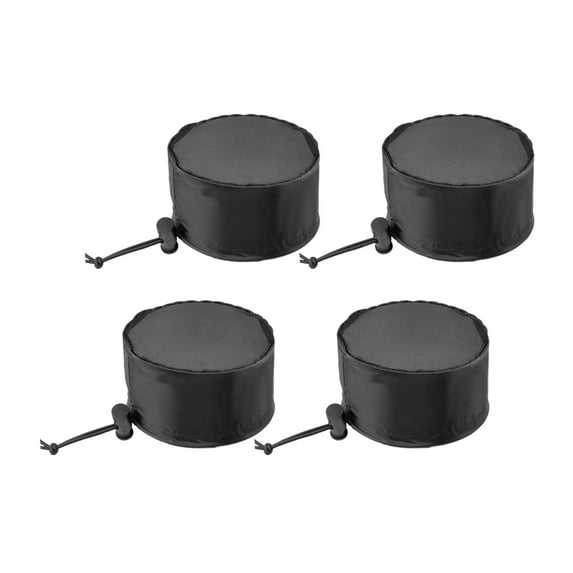 Pitycbo 4 Pack Grow Cover, Grow Tent Duct Filter, Breathable Fixed Buckle with Black 10cm