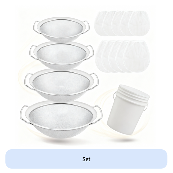 Pitycbo 4 Pieces Fine Mesh Paint Strainer Multi-Purpose Use Food Sieve Wide Application Kitchen Utensil for Home Cooks, Painters, Beverage Making, Restaurants