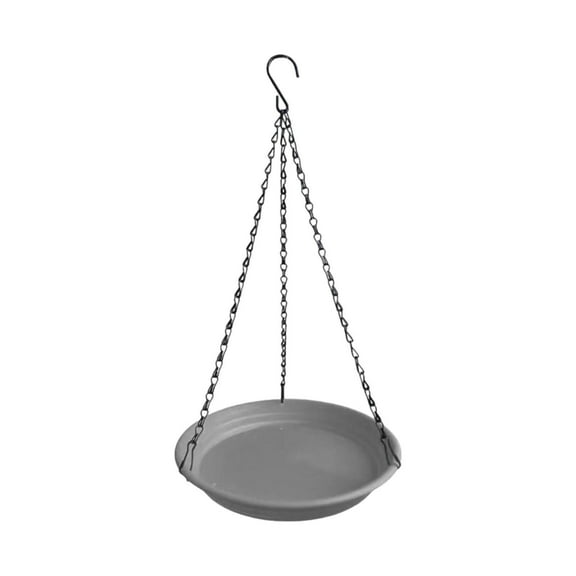 Pitycbo Bird Feeder Garden Decor Outdoor Hanging Bird Bath for Trees Garden Backyard Grey