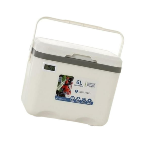 Pitycbo Box Ice Box Insulated Box Insulated Portable for Drink white