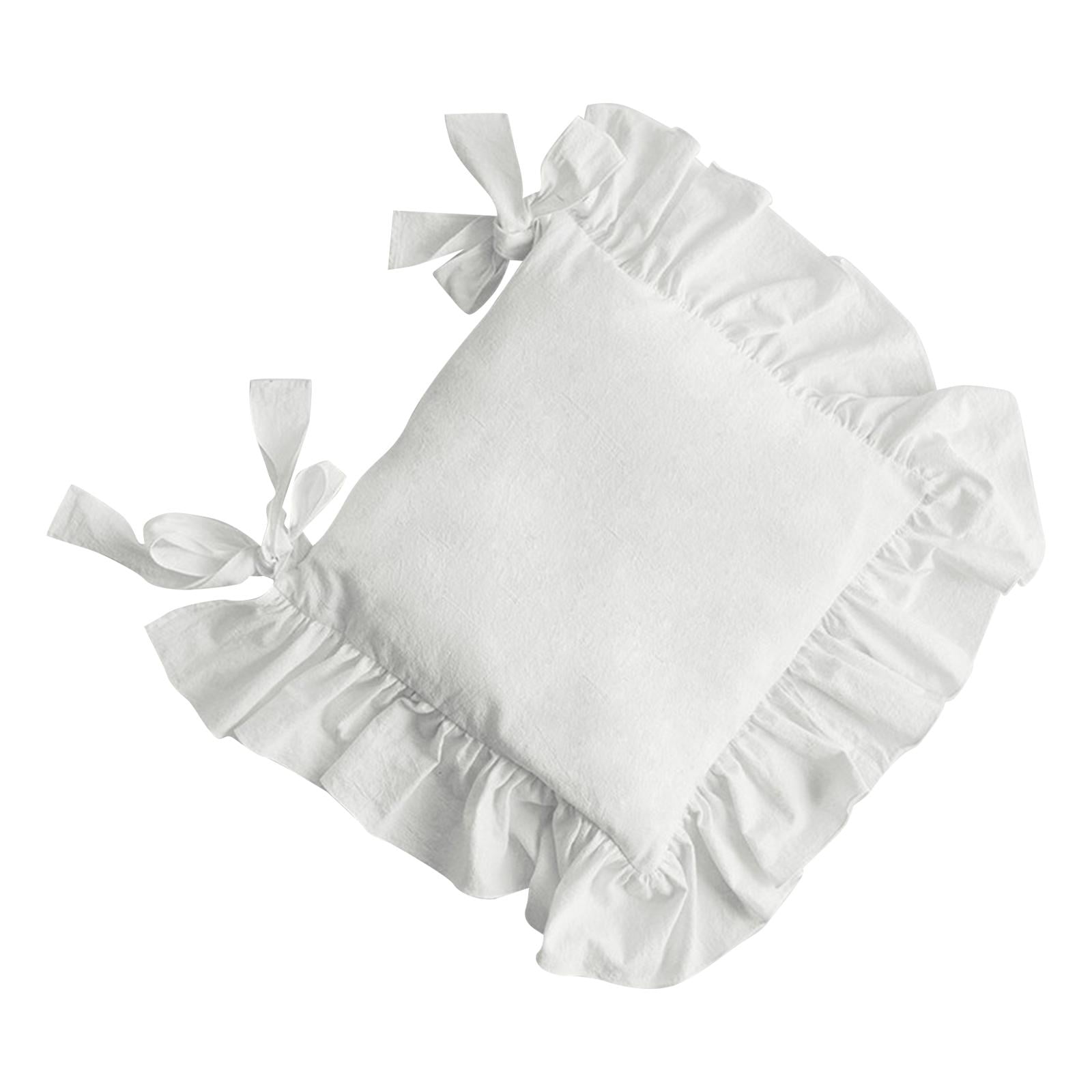 Pitycbo Chair Cushion Multipurpose Cotton Ruffles Seat Mat for Ceremony ...