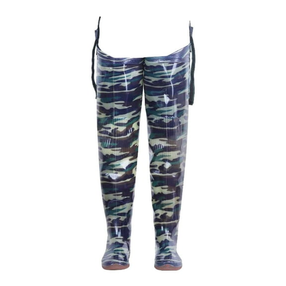 Pitycbo Fishing Waders Thigh Waders with Anti Slip Boots Bootfoot Fishing Trousers Waist 40