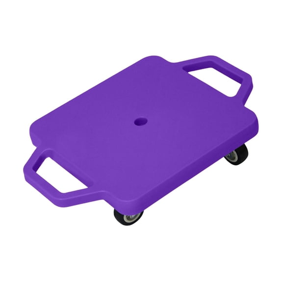 Pitycbo Floor with Handles Sitting Scooter for Home Outdoor Activities Violet