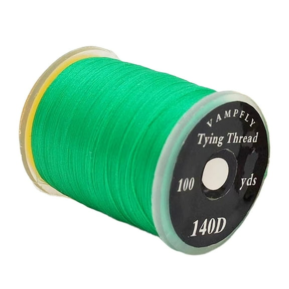 Pitycbo Fly Tying Thread 140D for Lures, DIY Lure Making Tool, Strong Trout Line, Smooth green