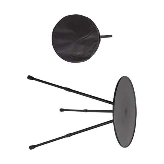 Pitycbo Folding Table Three Legged Furniture Camping Table for Picnic Mountaintop Black