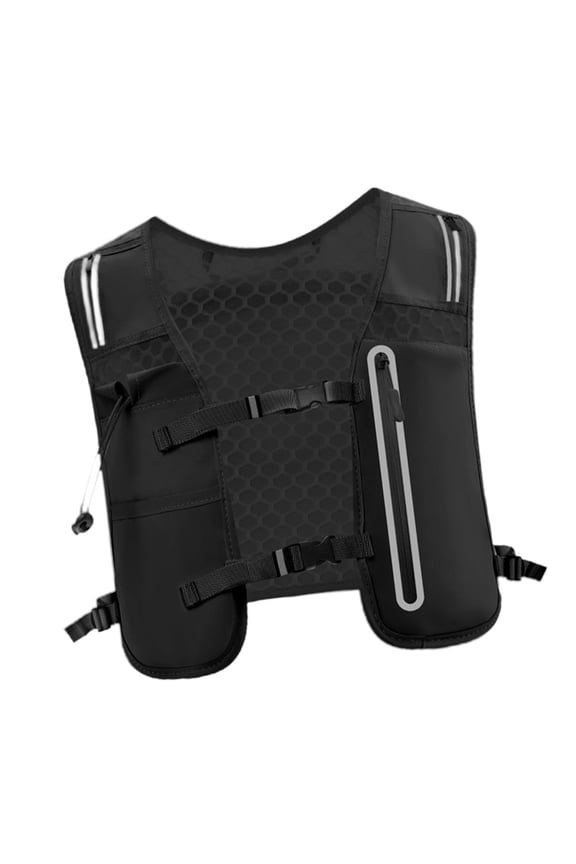 Hydration Backpack 4L Runner Rucksack Running Vest for Hiking Riding Cycling Black