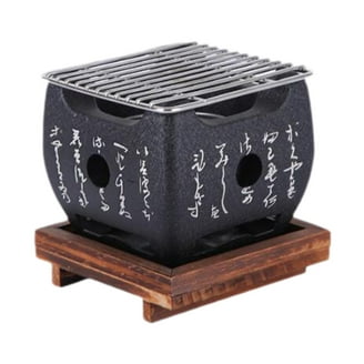 Ebros Japanese Cuisine Tabletop Shichirin Konro 5.75 x 5.75