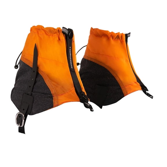 Pitycbo Leg Ankle Gaiters Boot Sandproof Covers for Hiking Skiing Outdoor Activities Orange