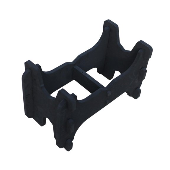 Pitycbo RC Aircraft Model EVA Foam Stand Double Slot Repair Parts Fittings Accessory Black