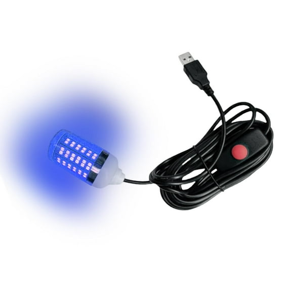 Pitycbo Submersible Fishing Light 108 LED Beads Versatile Fish Attractor Night Light blue light