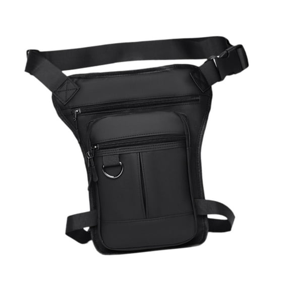 Pitycbo Thigh Drop Leg Bag Motorcycle Trendy Sport Pack for Outdoor Riding Traveling Black