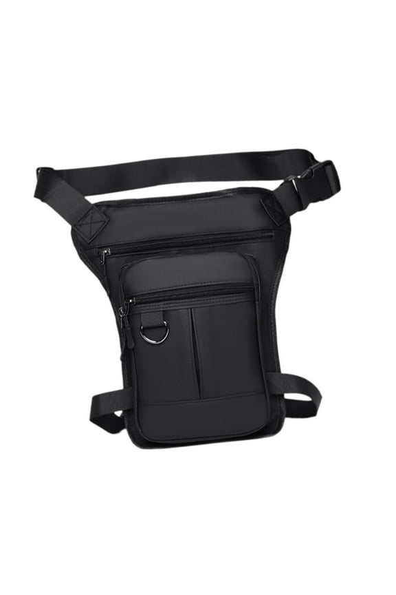 Thigh Drop Leg Bag Motorcycle Trendy Sport Pack for Outdoor Riding Traveling Black