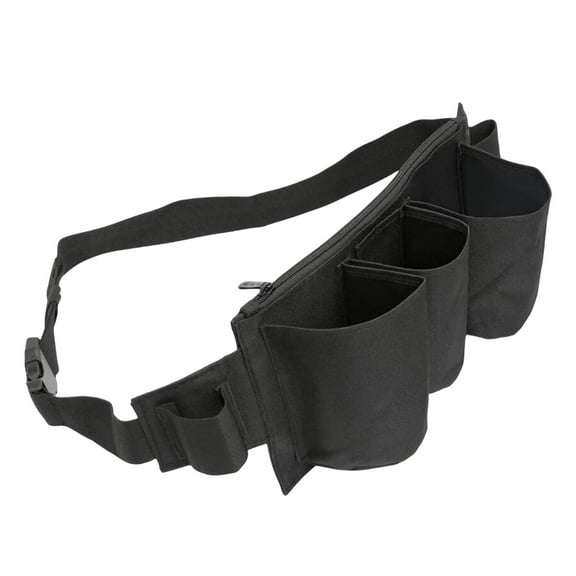 Pitycbo Tool Waist Bag Adjustable Waist Belt Multi Use Garden Belt Storage Black