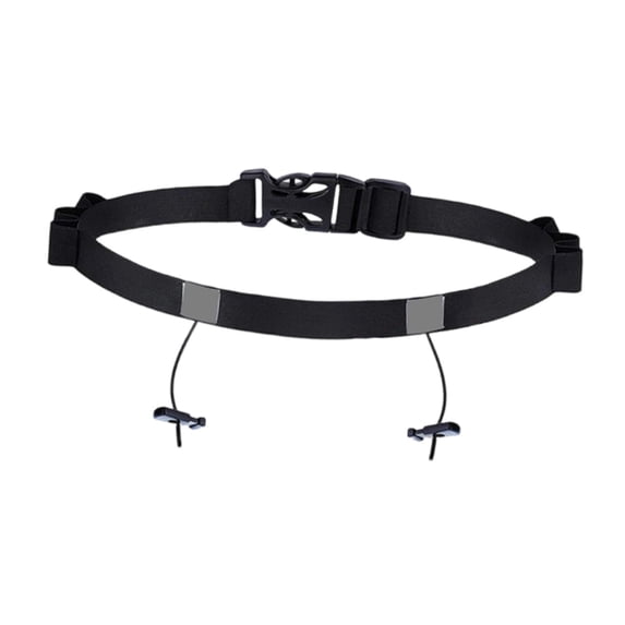 Pitycbo Triathlons Race Number Belt with Loop 6 Loops for Food Cycling Quick Release Black