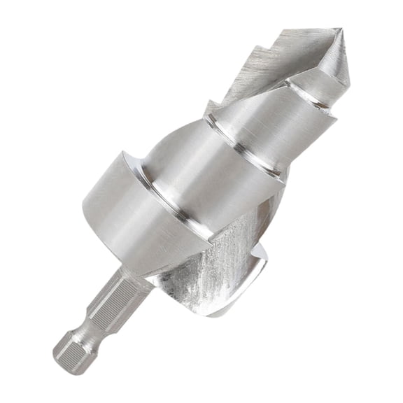 Pitycbo Water Pipe Step Reamer, Multifunctional Alloy Steel Drill 2.9 Inch Long with 1/4 Three Edged