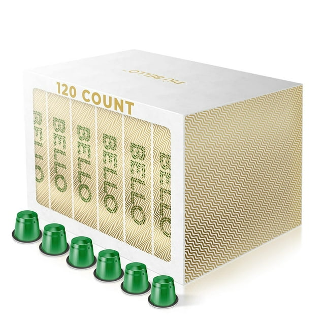 Piu Bello Blend Coffee Pods Nespresso Machine (Original) Compatible Capsules Pack Rich