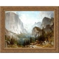 thumbnail image 1 of Piute Indians at the Gates of Yosemite 24x20 Gold Ornate Wood Framed Canvas Art by Thomas Hill, 1 of 2