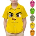 thumbnail image 1 of Piuwrlz 12 Years Boys Short polo Sleeve Teen Funny Graphic Shirts Tops Pocket Pullover T Shirts Green Size 12 Years, 1 of 9