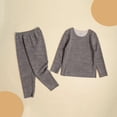 thumbnail image 1 of Piuwrlz 2pcs Jogger Set Kid Girls Two Piece Pants and Sweatshirt Sets Solid Color Round Neck Shirt Hood Activewear Set Gray Size 4 Years, 1 of 3