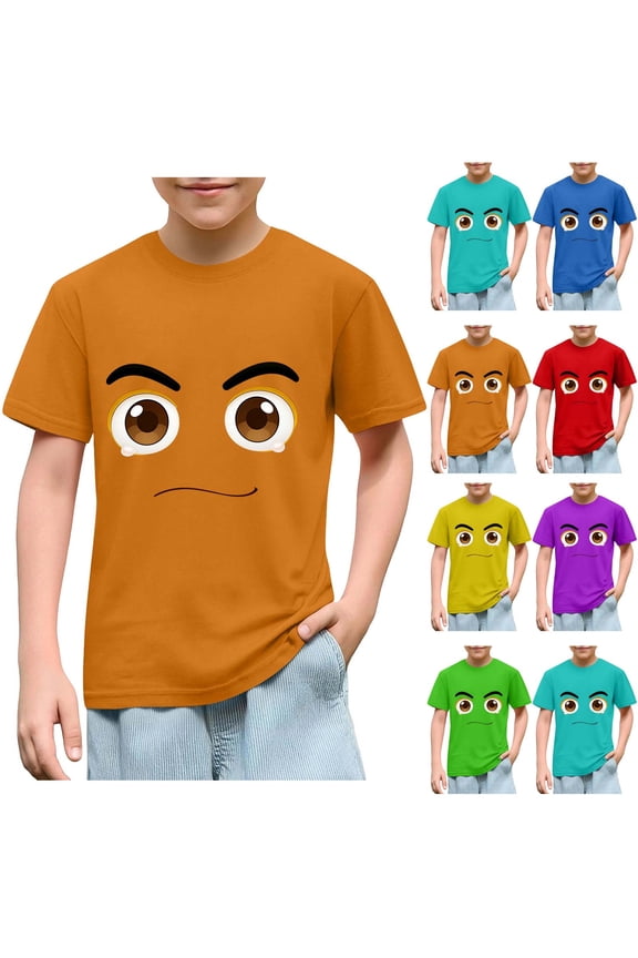 5 Years Boys Short T-Shirts Sleeve Toddler Funny Graphic Shirts Tops Boy Funny Graphic Shirts Tops Boys Short T-Shirts Sleeve Pullover T Shirts Purple Size 5 Years