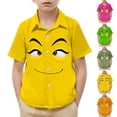 thumbnail image 1 of Piuwrlz 5 Years Boys Short polo Sleeve Toddler Funny Graphic Shirts Tops Pocket Pullover T Shirts Yellow Size 5 Years, 1 of 9