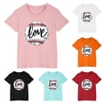 thumbnail image 1 of Piuwrlz 5 Years Girls Short Sleeve T-Shirt Toddler Summer Printed T Shirt White Cotton Crew Neck Shirt Top White Size 5 Years, 1 of 5