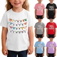 thumbnail image 1 of Piuwrlz 7 Girls Short T-Shirts Sleeve Kids Graphic Shirts Tops Pullover Purple Size 7 Years, 1 of 10