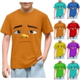 thumbnail image 1 of Piuwrlz 9 Boys Short T-Shirts Sleeve Teen Funny Graphic Shirts Tops Pullover T Shirts Green Size 9 Years, 1 of 7