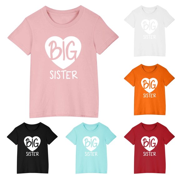 Piuwrlz 9 Years Girls Short Sleeve T-Shirt Teen Summer Printed T Shirt Pink Cotton Crew Neck Shirt Top Pink Size 9 Years
