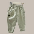 thumbnail image 1 of Piuwrlz Army Green Sweatpants Teen Boys Cotton Jogger Pants Cotton Pant Army Green Size 7 Years, 1 of 3