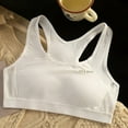 thumbnail image 1 of Piuwrlz Big Girls Chest Underwear Teen Kids Breathable Bra Comfortable Bralette Breathable Sports Bras White Size 10-13 Years, 1 of 4