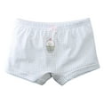 thumbnail image 1 of Piuwrlz Big Kids Boxer Briefs Underwear for Girls Printed Cotten Panties White Size 9Years, 1 of 2