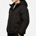 thumbnail image 1 of Piuwrlz Boys Hood Padded Jacket Boy Cotton Puffer Jacket with Zipper Long Sleeved Winter Coat Black Size 3T, 1 of 6
