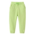 thumbnail image 1 of Piuwrlz Boys Jogger Pants for Kids Sweatpants Cotton Pant Green Size 110/4Y, 1 of 6