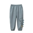 thumbnail image 1 of Piuwrlz Boys Jogger Pants for Kids Sweatpants Cotton Pant Light Blue Size 110, 1 of 7