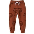 thumbnail image 1 of Piuwrlz Boys Jogger Pants for Kids Sweatpants Long Pant Brown Size 3 Years, 1 of 9
