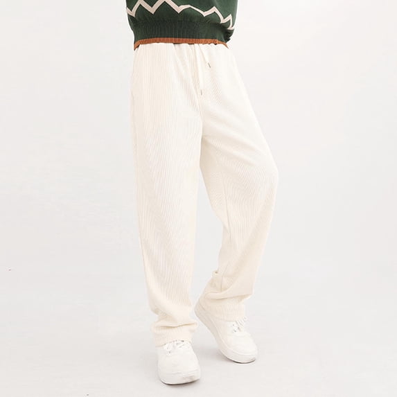 Piuwrlz Boys Jogger Pants for Kids Sweatpants Straight Pant White Size 8 Years