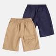 thumbnail image 1 of Piuwrlz Cargo Shorts Boys Baggy Shorts 2PC Jogger Shorts Dark Blue Size 10 Years, 1 of 9