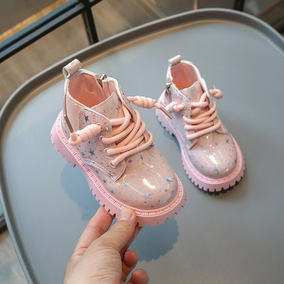 Piuwrlz Children's Boots Girls Winter Shoes Pink Size 30