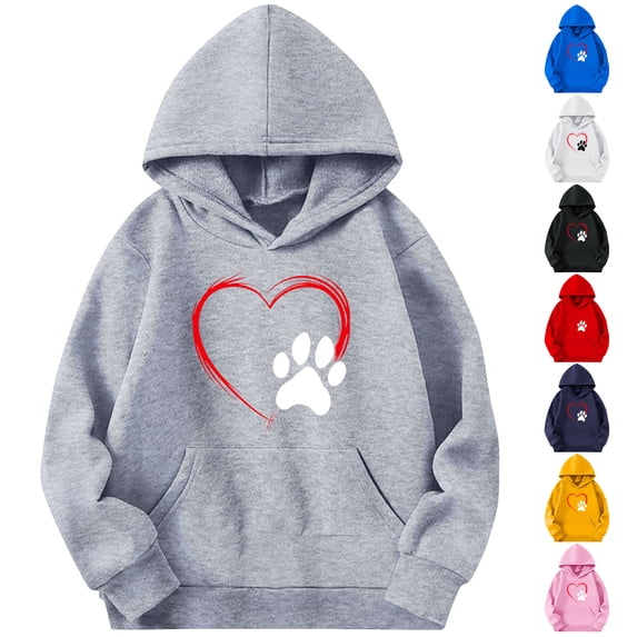 Piuwrlz Girl Winter Hoodies Teen Hood Sweatshirts Loose Loose Hoodie White Size 13 Years