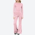 thumbnail image 1 of Piuwrlz Girls 2pcs Jogger Set Kids Sweatsuits Sets Round Neck Sweats and Sweatpants Watermelon Red Size 8-9Years, 1 of 6