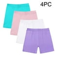 thumbnail image 1 of Piuwrlz Girls Boxer Briefs Teen Underwear 4-Pack Comfortable Solid Color Cotten Panties Multicolor Size 9 Years, 1 of 9