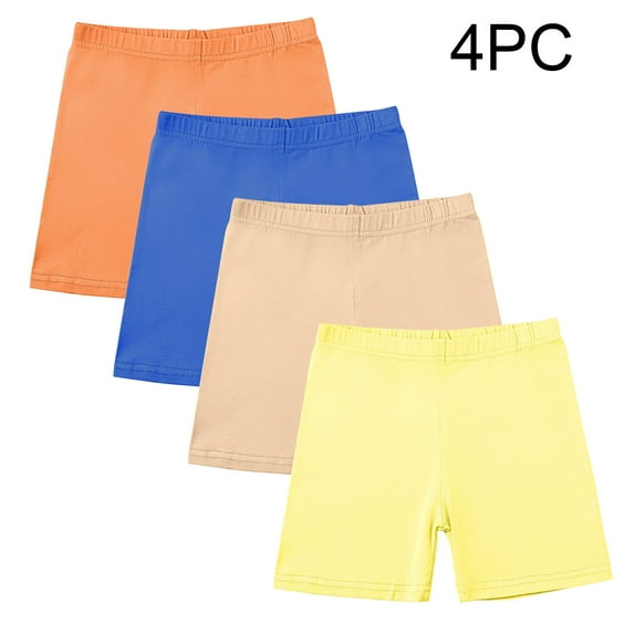 Piuwrlz Girls Boxer Briefs Teen Underwear 4-Pack Comfortable Solid Color Cotten Panties Multicolor Size 9 Years