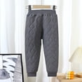thumbnail image 1 of Piuwrlz Girls Boys Cotton Joggers for Kids Long Thick Plush Sweatpants Velvet Solid Color Tight Cotton Dark Gray Size 2-3Years, 1 of 6