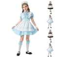 thumbnail image 1 of Piuwrlz Girls Halloween Party Dresses Kids Girl Cos Perform Dress Black Size 11-12 Years, 1 of 5
