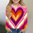 thumbnail image 1 of Piuwrlz Girls Long Sleeve T-Shirt Kids Cotton Shirts Fashionable Printed Round Neck T Shirt Tops Multicolor Size 120, 1 of 5