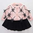 thumbnail image 1 of Piuwrlz Girls Skirt Sets Long Sleeved Sweatershirt Mesh Dress Set Skirts Suits Pink Size 110, 1 of 4